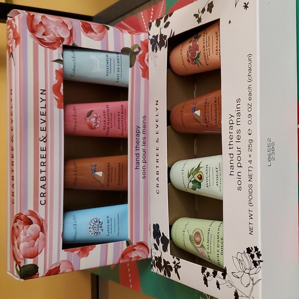 Crabtree Evelyn hand therapy gift set Bundle